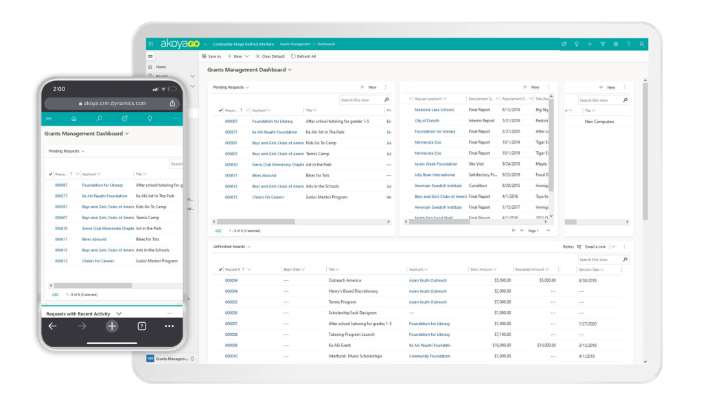 Grant Management | akoyaGO Software for Foundations